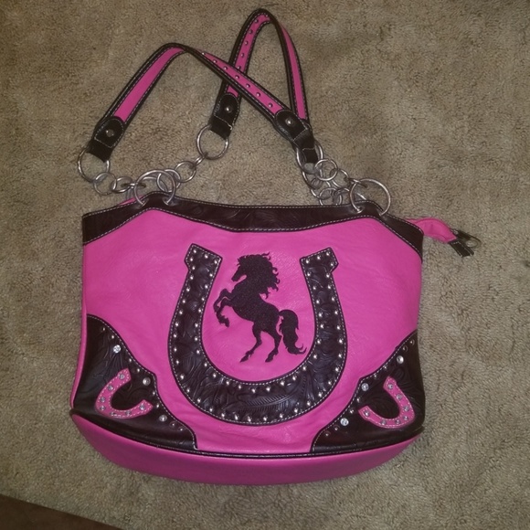 Pink and black purse - Picture 1 of 3